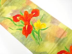 花模様織出し袋帯